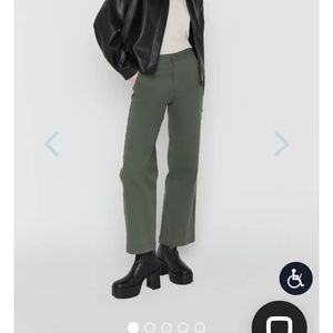 Oak and fort olive green twill pants size small